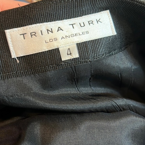 Trina Turk Rose Print Pencil Skirt Size 4 - Picture 5 of 6